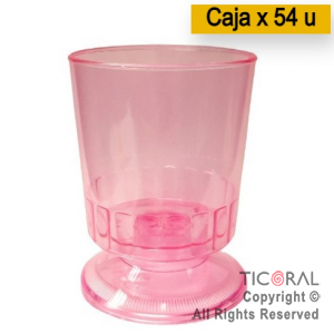 COPA DEGUSTACION 100 CC ROSA/FUCSIA X 54